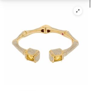 Lauren G Adams Cuff Style Bamboo Enamel Bangle Bracelet